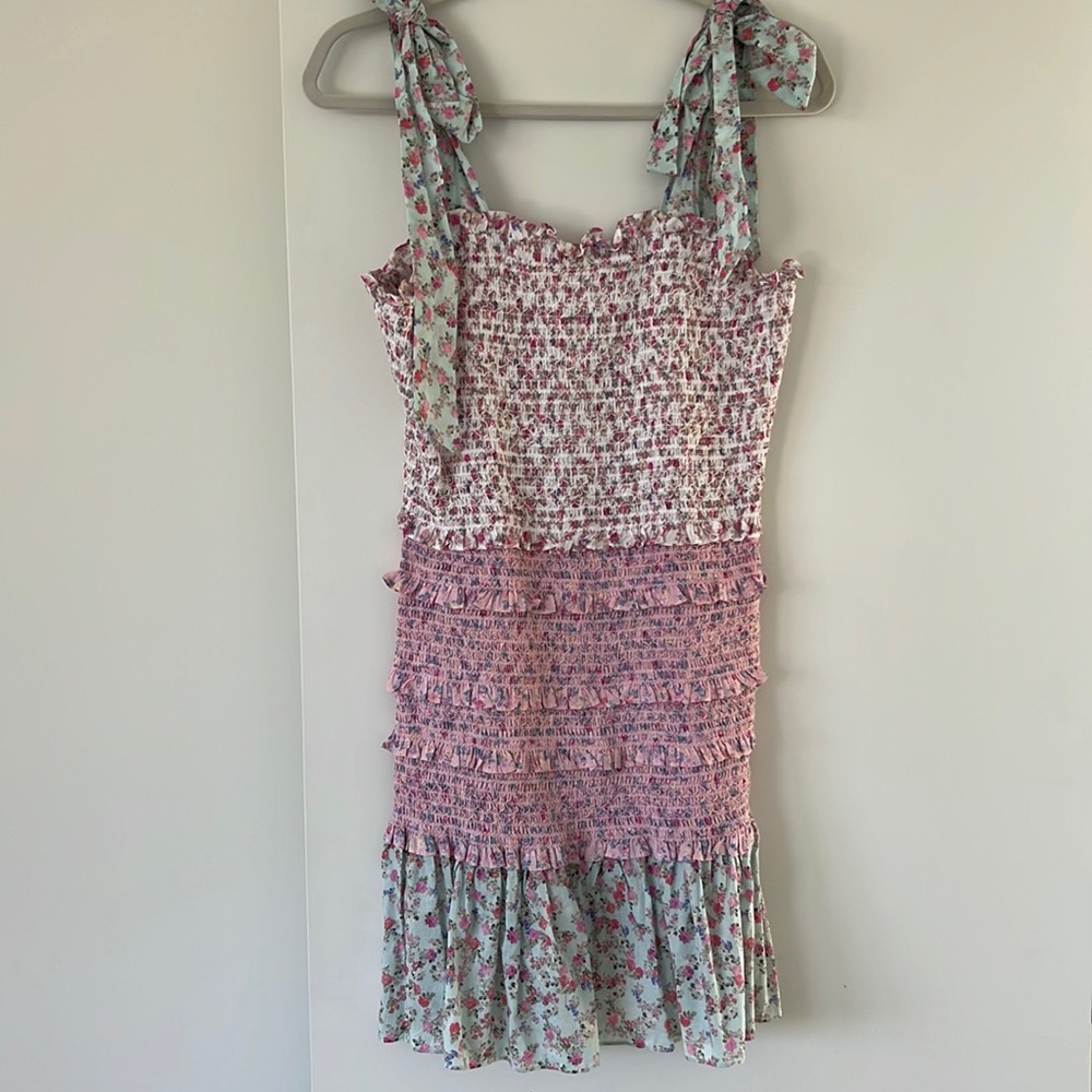 Loveshackfancy x Target ruched floral dress